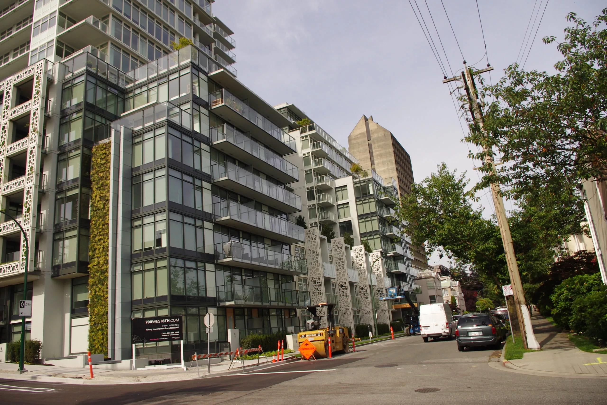 Exterior of the 700 West 8th commercial development in Vancouver